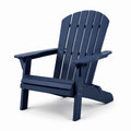 Silla Adirondack de madera azul para exteriores 75x90x90 cm