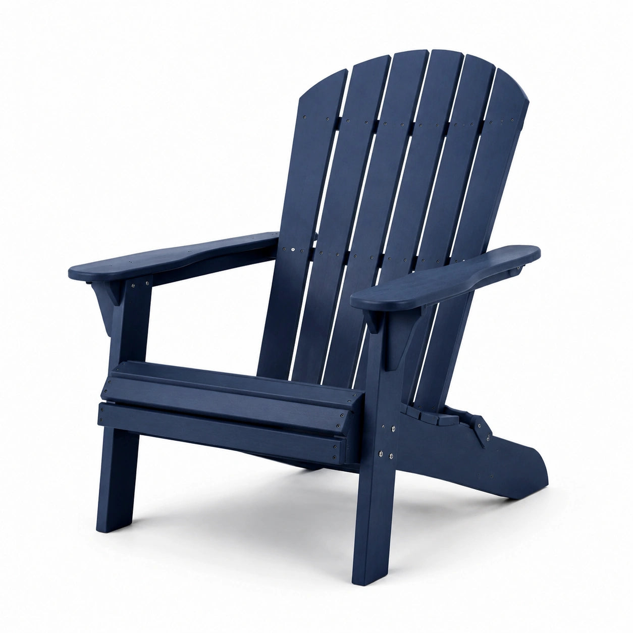 Silla Adirondack de madera azul para exteriores 75x90x90 cm