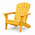 Silla Adirondack de Madera de Pino Amarilla